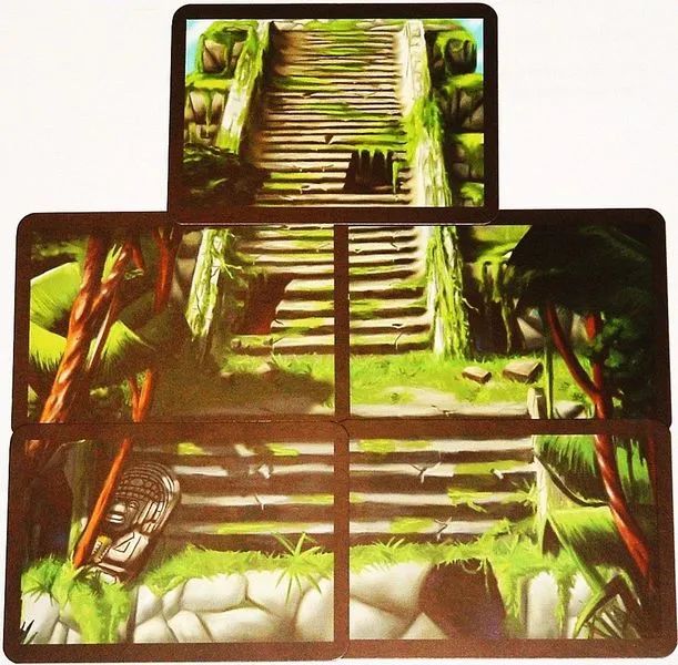 Incan Gold edition: Cropped image of Temple (turn order cards) - front side