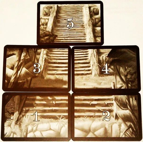 Incan Gold edition: Cropped image of Temple (turn order cards) - reverse side